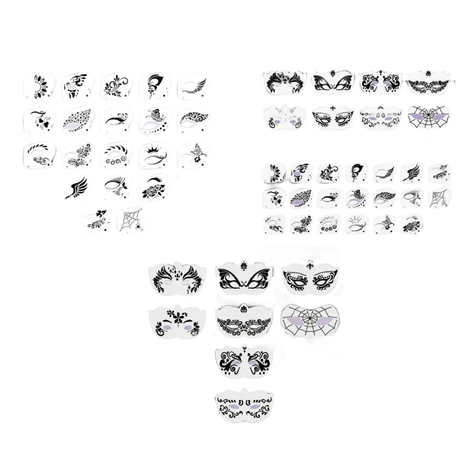 Carnival Face Stencils Premium Material DIY Supplies Eye Painting Templates for