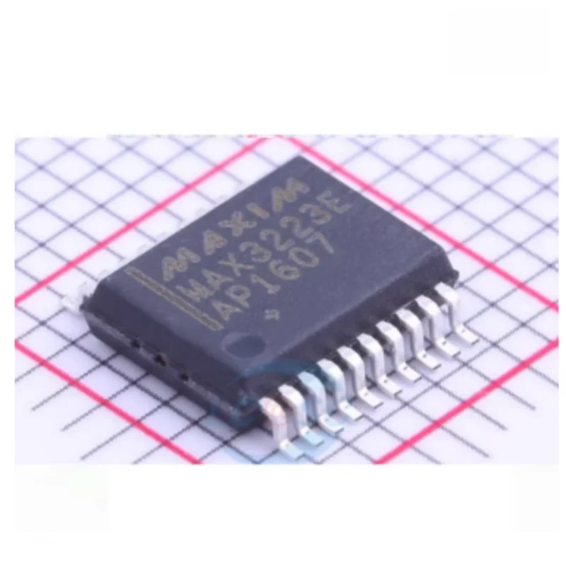 2PCS MAX3223EAP ESD Protected RS-232 Line Driver Receiver SSOP-28 Communication IC