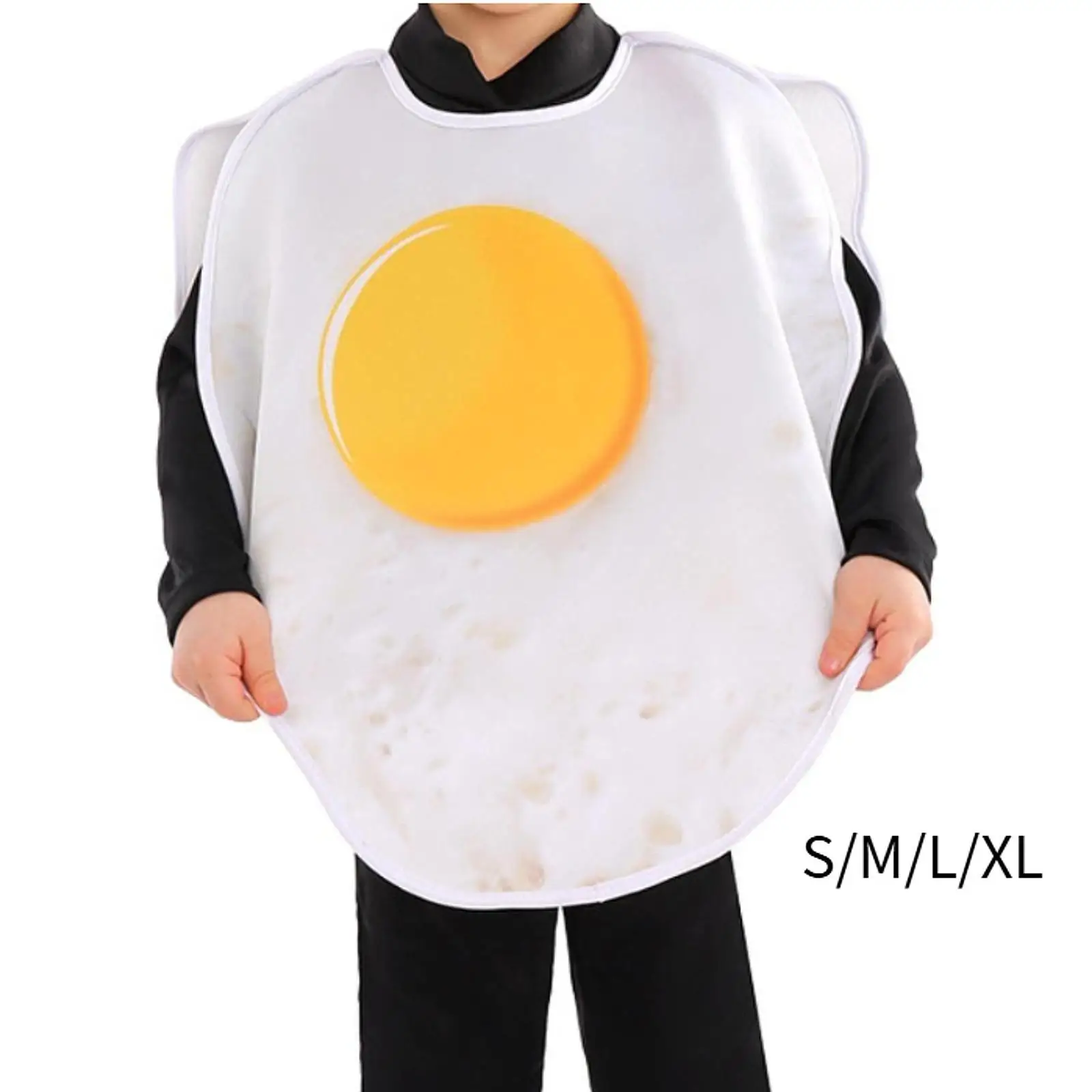 Egg Shaped Costume Child Apparel Reusable Decor Food Costume for Birthday Themed Party Pretend Play Stage Performance Festival