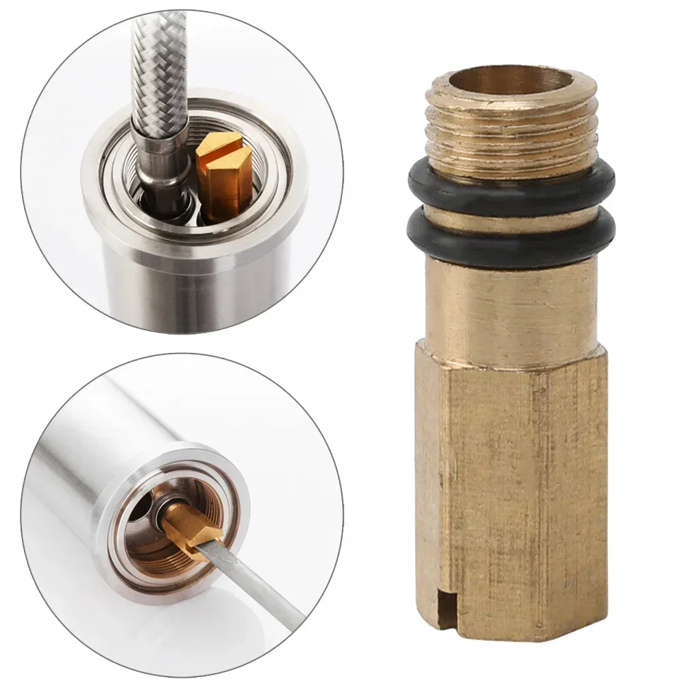 M10 Blanking Plug Faucet Inlet Plug Flexible Pipe End Cap Water Inlet For Bathroomkitchen Mixer Taps Brass Two Rubber Washers