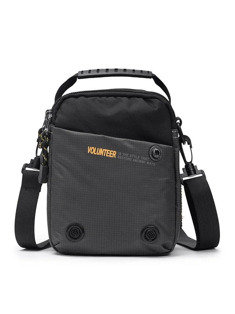 Volunteer Shoulder Bag for Men 2023 New Fashionable Large Capacity Casual Waterproof Phone Commuter Light Weight Bags1698-14