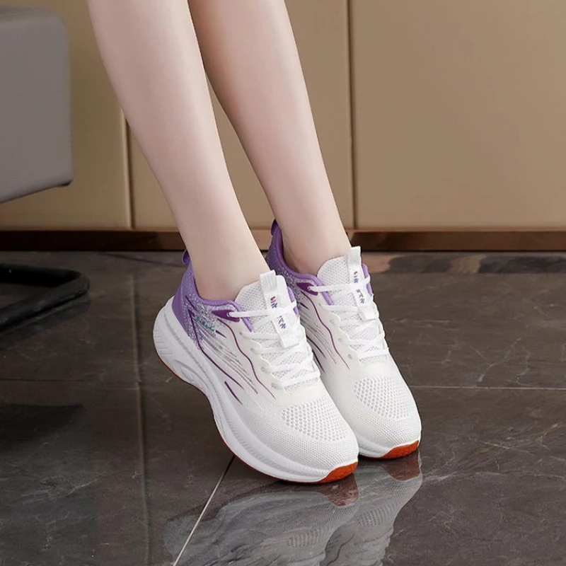 

New Women's Running Shoes Breathable Mesh Casual Sneakers Lightweight Sport Shoes Student Comfort Walking Footwear for Ladies
