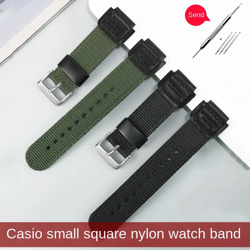 Nylon Watch Strap With Substitute For AE-1200/MRW-200/AQ-S810 Series Male Interface Canvas Watchband With 18mm.