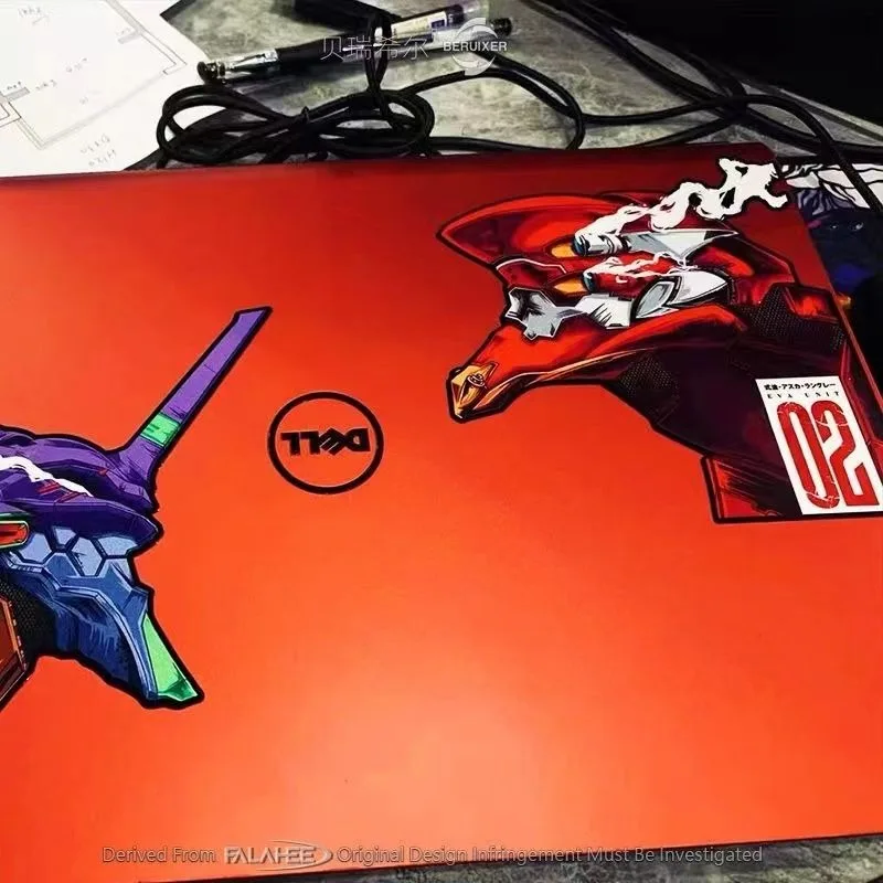 أنيمي الكمبيوتر المضيف ملصق الديكور النيون نشأة Evangelion Asuka ملصقات جسم السيارة الكرتون إيفا محمول ملصق مضاد للمياه