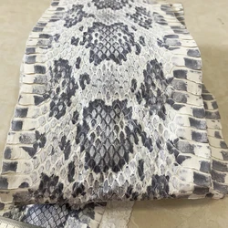 Colorful Snake Skin Printing Leather Snake Skin for Phone Case, Shoe Belt DIY, Handmade Leather Materia Large Size 2024 New