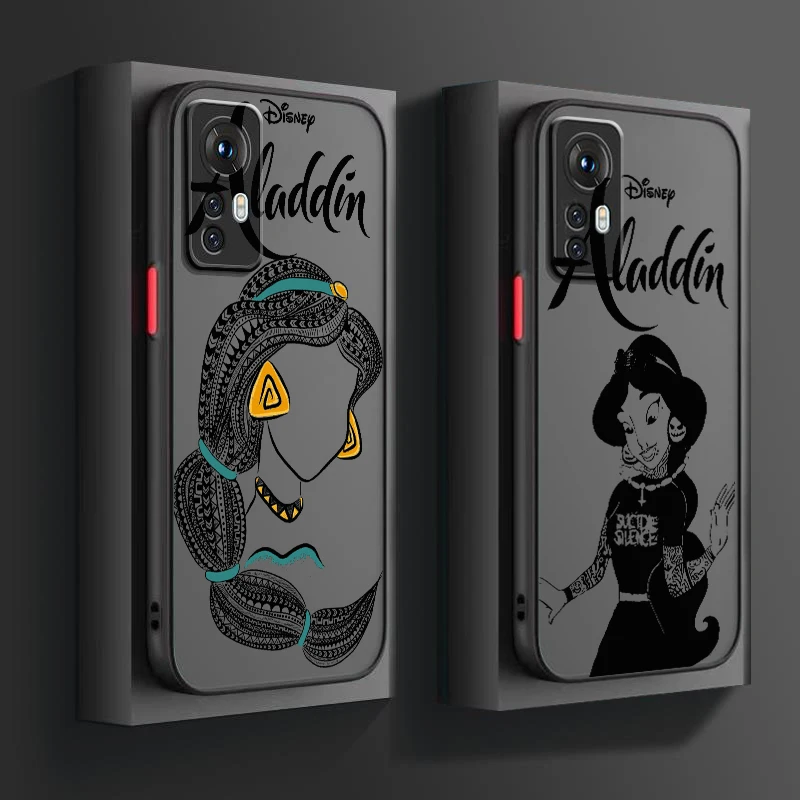 

Disney's Aladdin Cartoon Disney Frosted Translucent For Xiaomi Mi 13 12 12T 11T 11 11i 10T 10 9T Pro Lite Ultra 5G TPU