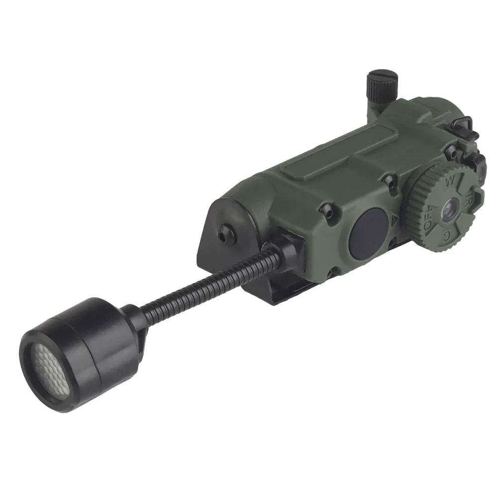 Lampada per casco Sidewinder Luce stroboscopica tattica Rosso/Verde/Blu/Bianco/IR Testa IFF Luce Caccia Pesca Torcia a LED ausiliaria