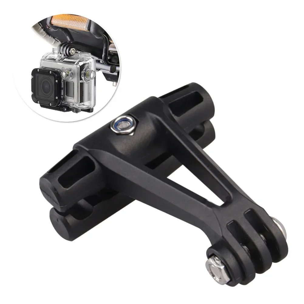 1×Bicycle Seat Rail Mount Bike Saddle Cushion Clips With Mounting Screws For Video- Action Camera Firm Stability- Cycling Part