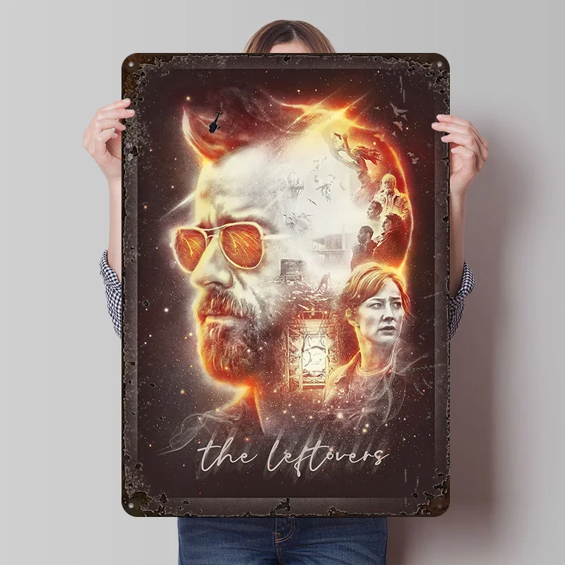 The Leftovers Tinplate Poster Custom Wall Art Vintage Metal Signs Retro Tin Plaque for Mancave Decoration Gaming Bar Accessories