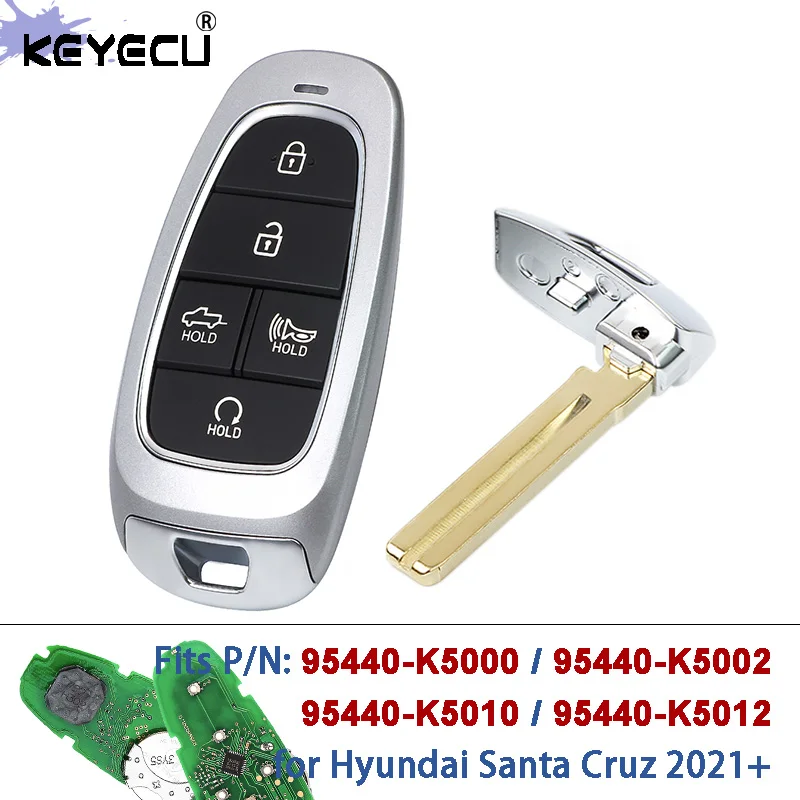 

Умный брелок-ключ KEYECU 433 МГц с чипом ID47, PN: 95440-K5000 /K5002 /K5010 /K5012 TQ8-F08-4F27 для Hyundai Santa Cruz 2021-2024