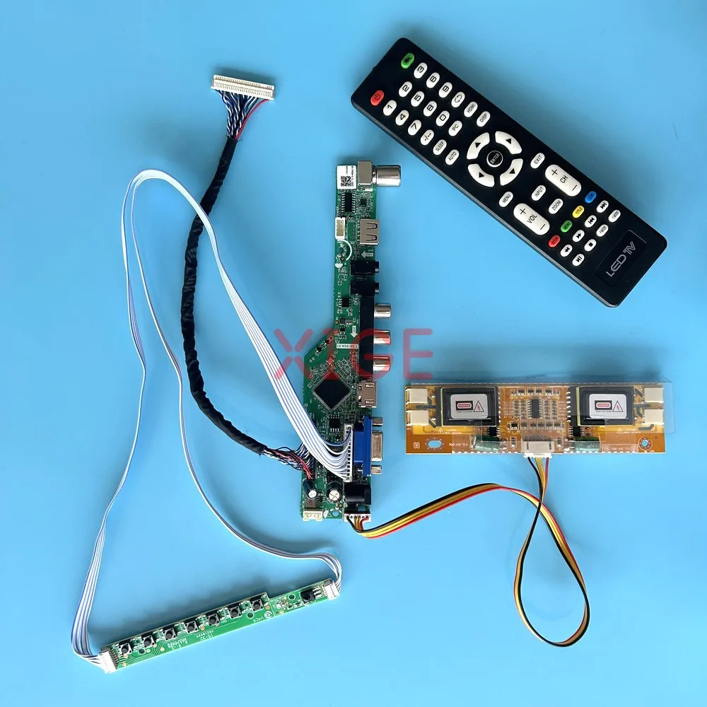 

For LTM230HP01 LTM230HT01 M236MWF1 LCD Controller Board Display TV Analog 4CCFL 1920*1080 Kit DIY VGA+HDMI+AV+USB+IR 30 Pin LVDS