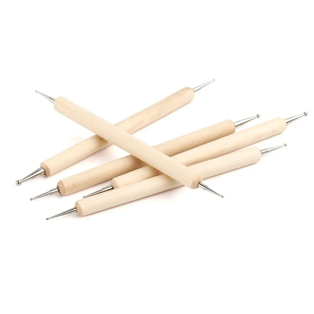 

5/10Pcs Portable Nail Art Dotting Pen Double-ended Metal Ball Nail Art Modeling Dotting Pen DIY Manicure Tool