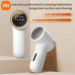 Xiaomi removedor de fiapos elétrico usb recarregável inteligente display digital aparador bola cabelo portátil roupas barbeador 5 engrenagem navalha