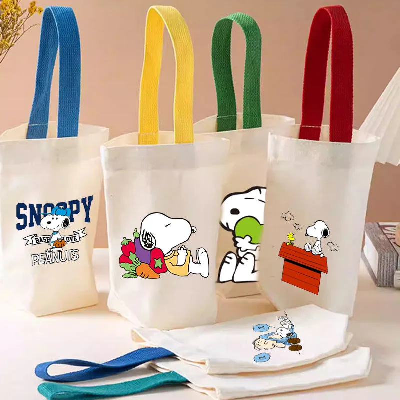 

Сумка Snoopy, кофейная сумка, портативная поздравительная сумка, чашка для воды, рабочая студенческая коробка для ручек, аксессуары для повседневного хранения, праздничный подарок