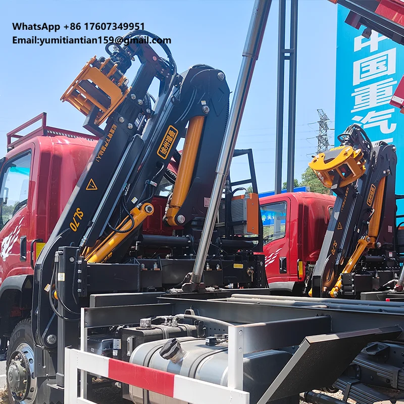 

Forestry Machine Tractor Mounted Timber Grapple Log Crane with Hydraulic Boom