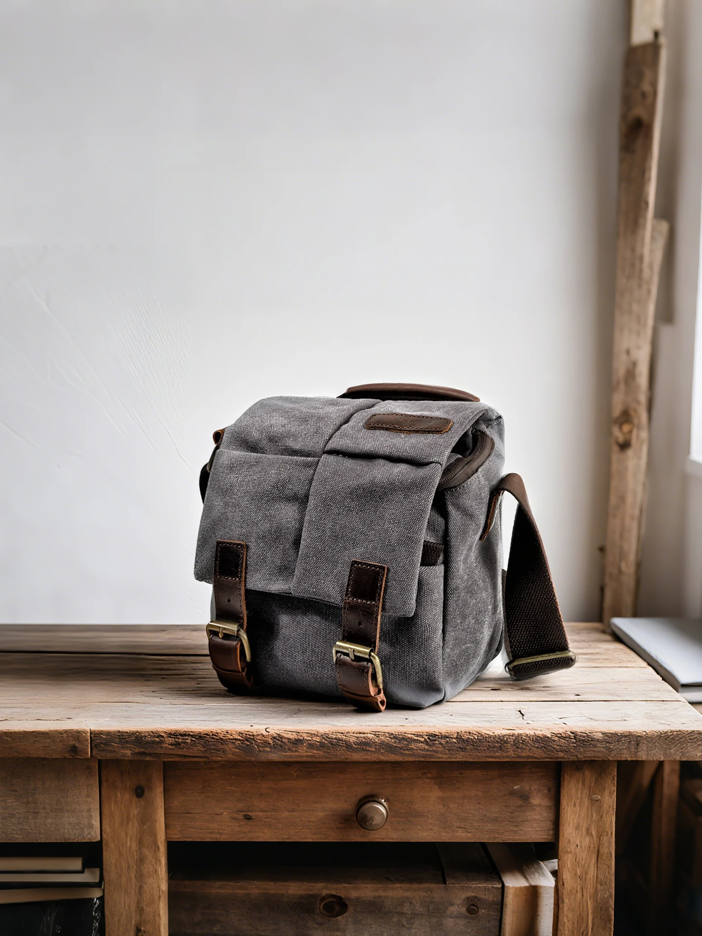 

Casual Canvas Single Shoulder Camera Bag Retro Micro Single Reflex Photography Bag Small Compact Crossbody Bag for Men And Women
