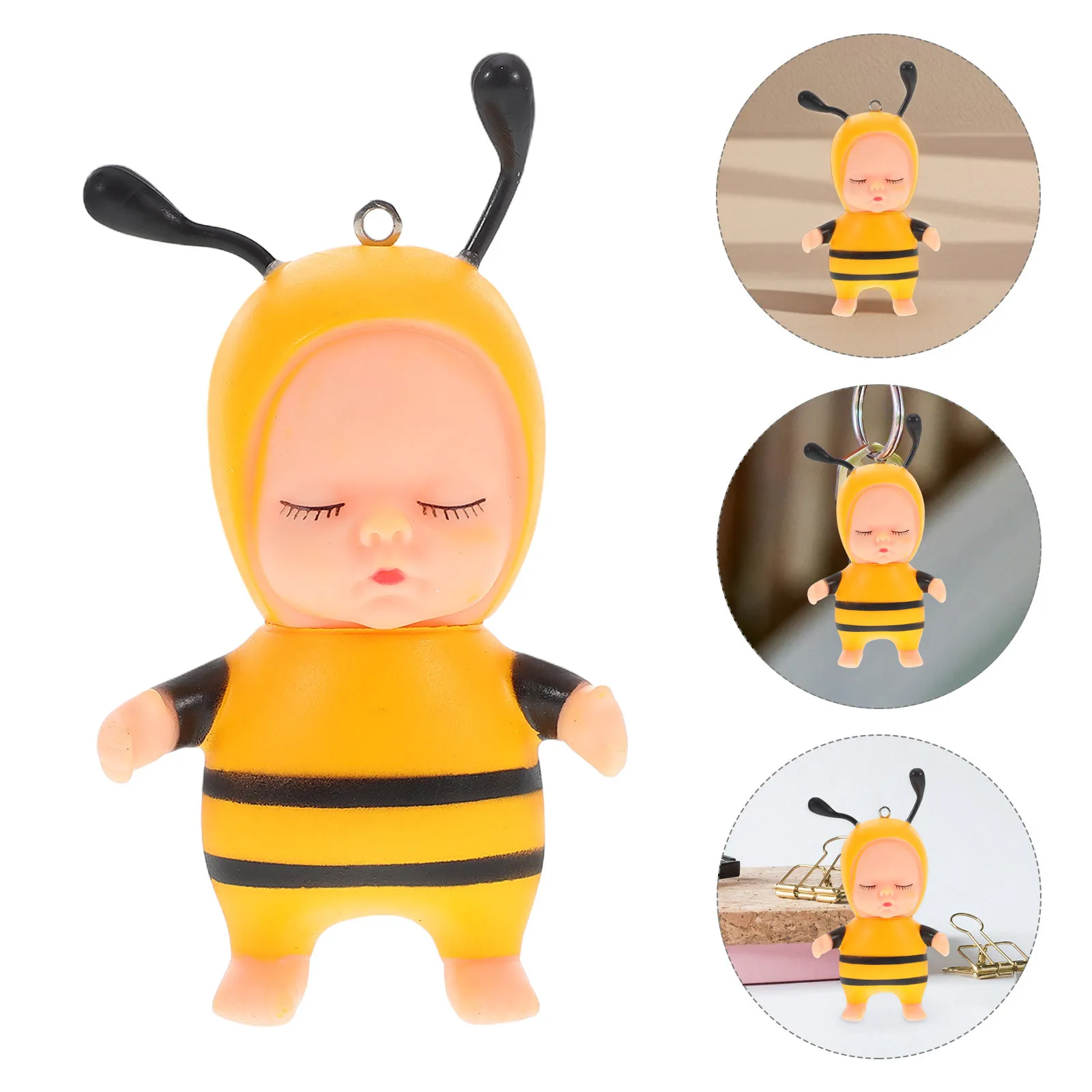

Tiny Plastic Figures Miniature Cake Decoration Charm Supply Birthday Ornaments Keychain Ornament