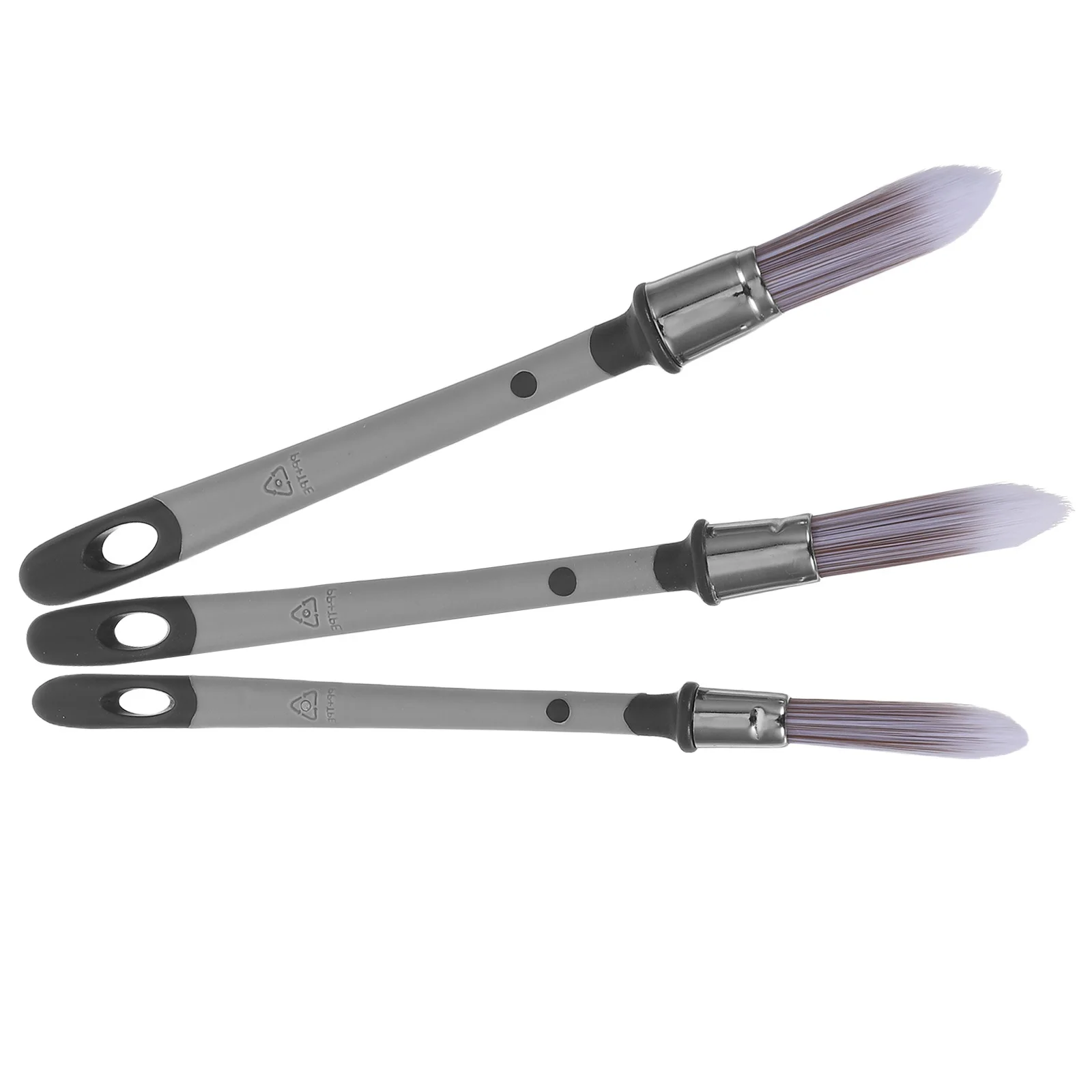 

3Pcs Brushes Round Pointed Tip for Furniture Wax Stencils Grout Cleaning and Fine Detail Painting Edge Brush Small