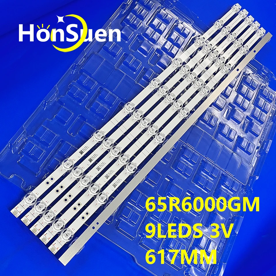 1/8kits LED backlight for Hisense 65r6e3 65r6000gm SVH650AH8 HD650X1U81-T0L1 CRH-BX65X1U813030T060999P