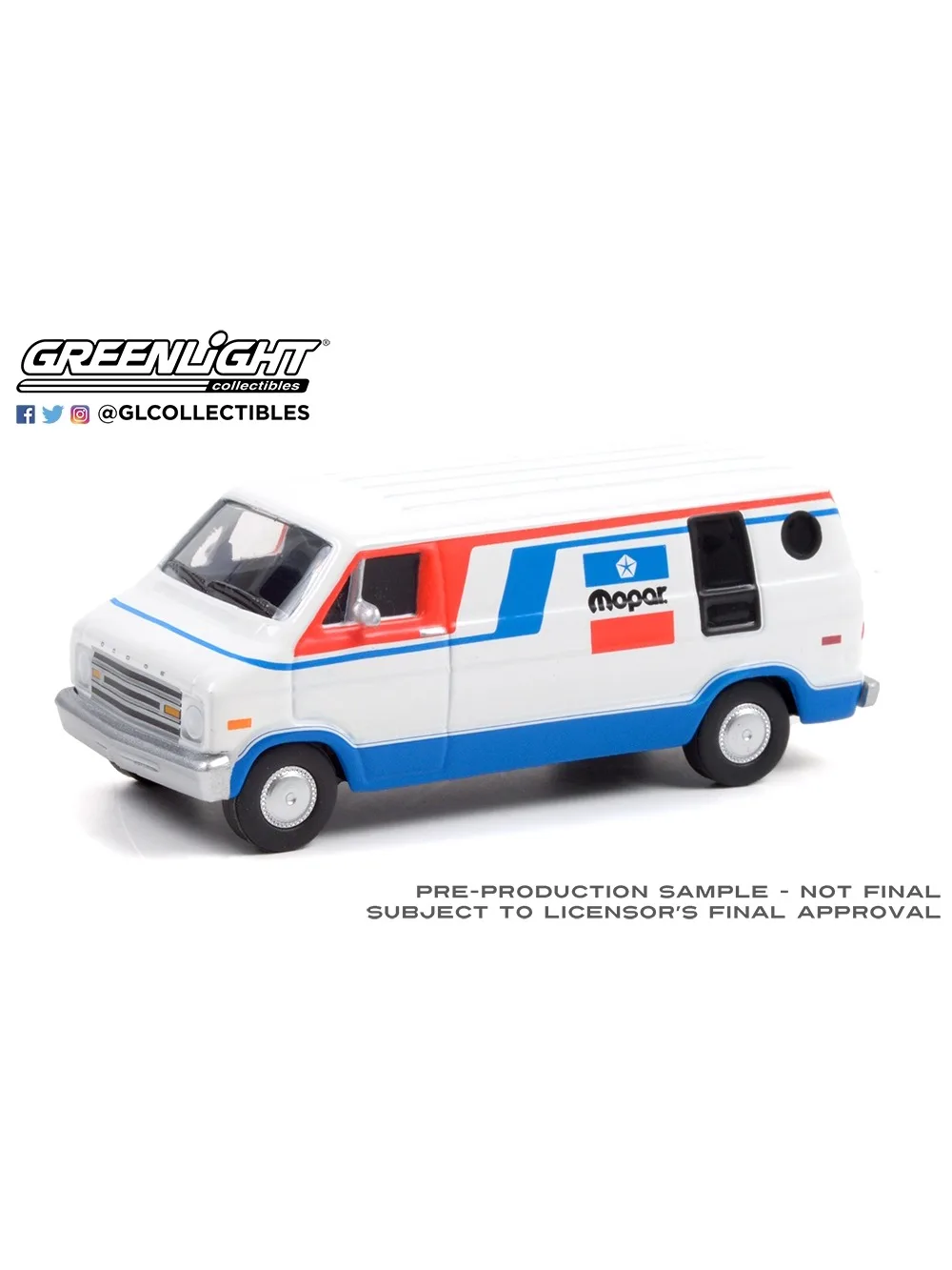 1:64 1976 Dodge B-100 van Advanced Collection Ornament automodellen