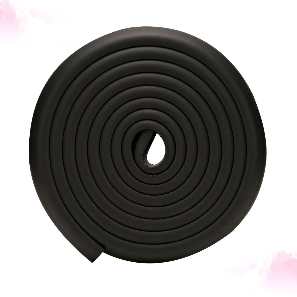 شرائط مضادة للتصادم بطول 6 أمتار للطفل Nbr مصد جداري لحماية السلامة وواقي الزوايا وحواف الأثاث المنزلي باللون الأسود