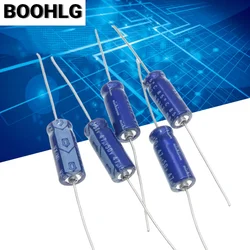 Condensador electrolítico de filtro polarizado axial importado serie 10 Uds 50v 47uf 6X16mm
