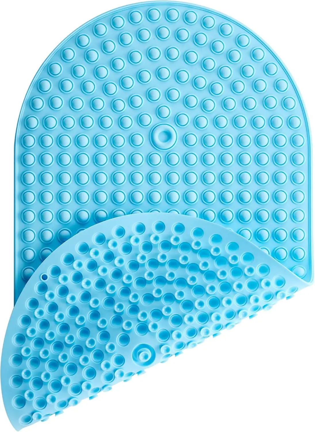 

Silicone Bathtub & Shower Mat Non Slip, Bubble Massage Anti Slip Shower Floor Mat with 27 x 15 Inches for Easy Storage,