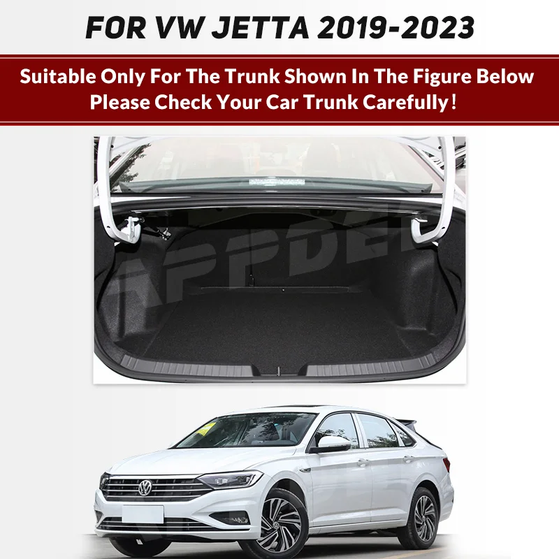 Car Trunk Mat For VOLKSWAGEN VW JETTA 2019 2020 2021 2022 2023 Custom Car Accessories Auto Interior Decoration