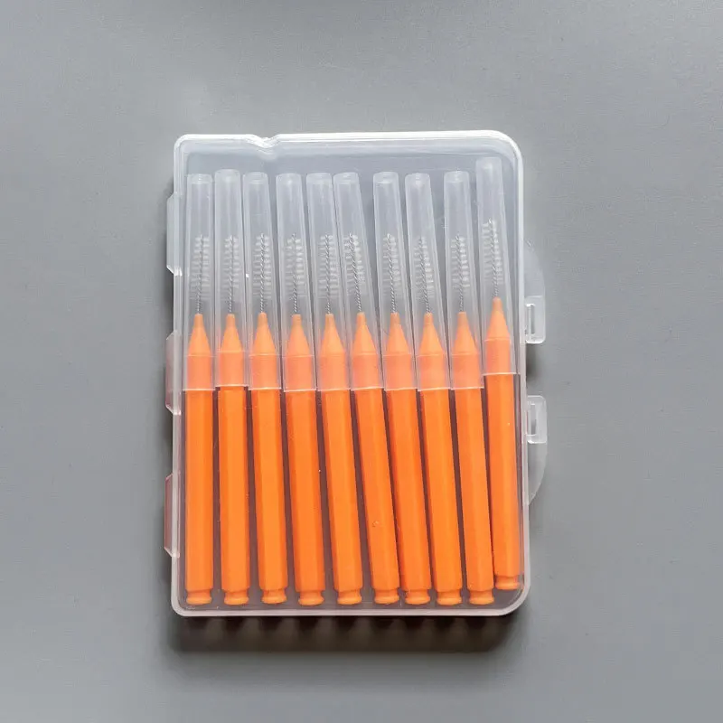 10 قطعة I-نوع دفع سحب فرشاة بين الأسنان تنظيف بين الأسنان العناية بالفم تقويم الأسنان I شكل خيط تنظيف الأسنان أدوات تنظيف الخيط #4