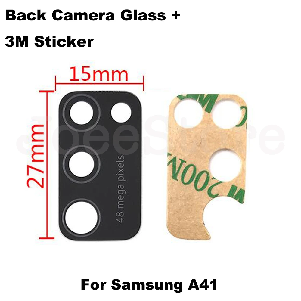 JoeeStore 10set Rear Back Camera Glass Lens For Samsung A30S A31 A41 A50 A50S A51 A70S A71 A70 With 3M Sticker Adhesive Repair