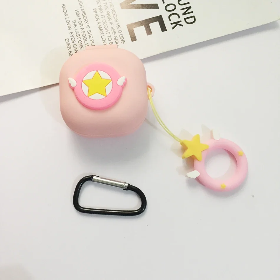 سيليكون الحال بالنسبة لسامسونج غالاكسي براعم FE ، لطيف الكرتون الحال ، Buds2 برو ، براعم لايف ، براعم برو ، علبة سماعة