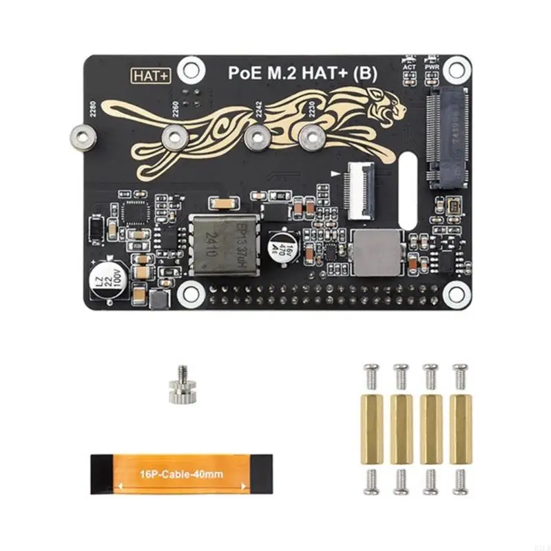 R2LB PCIE M.2 Bộ điều hợp sức mạnh đối với Ethernet cho ban phát triển hỗ trợ NVME SSD