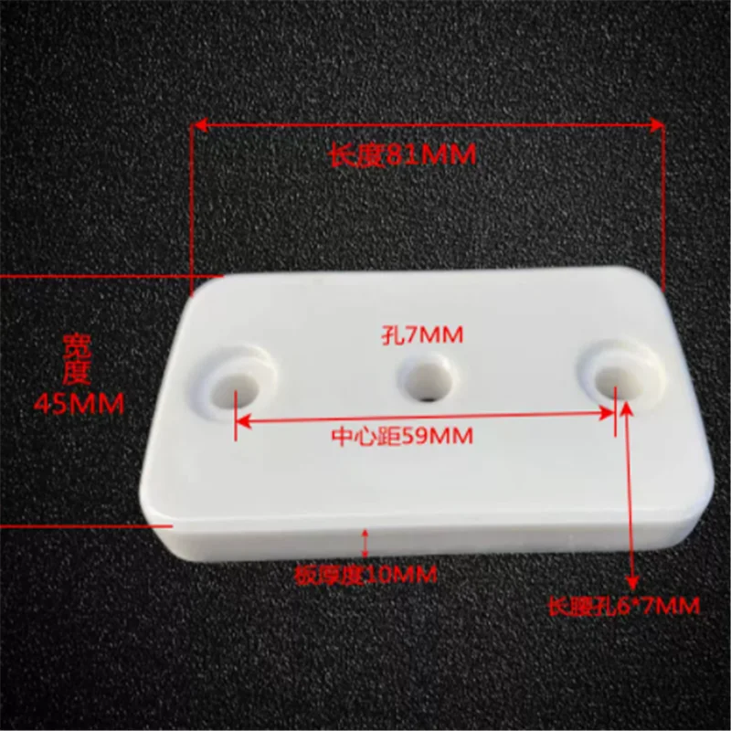 High Frequency Electric Porcelain Ceramic Insulator Rectangular Ceramic Plate Ceramic Post Insulators