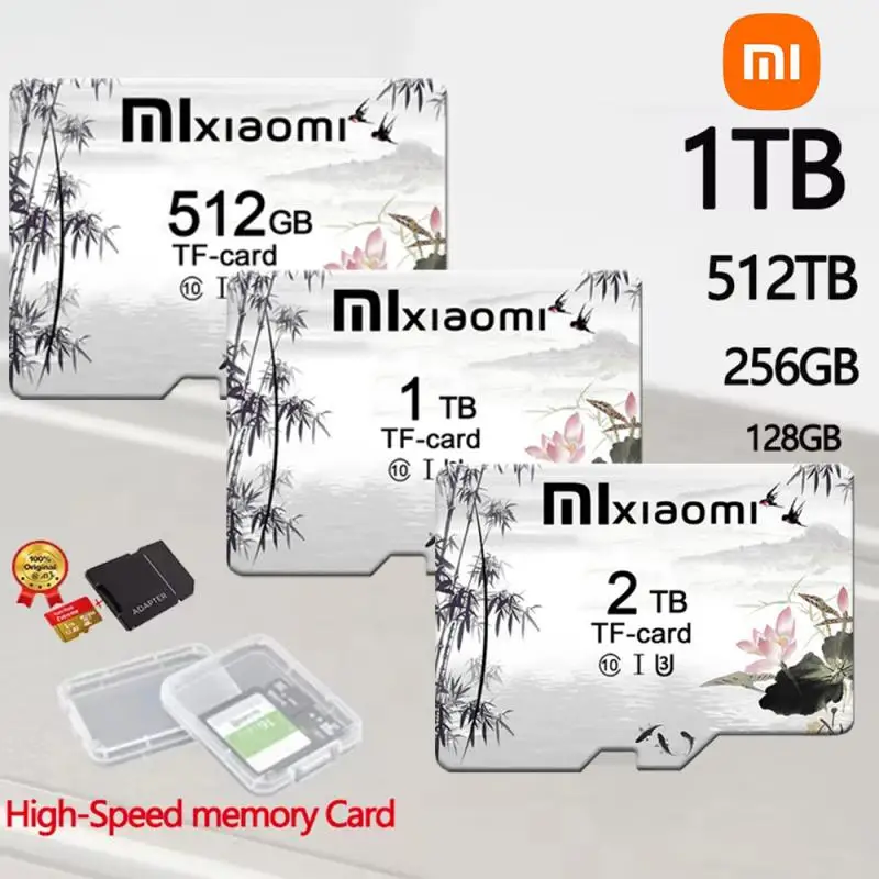 Карта памяти Xiaomi Class 10, стандартная SD-карта Micro Tarjeta на 1 ТБ, 128 ГБ, 256 ГБ, SD-карта памяти на 512 ГБ, SD-карта для телефона Steam Deck Cam