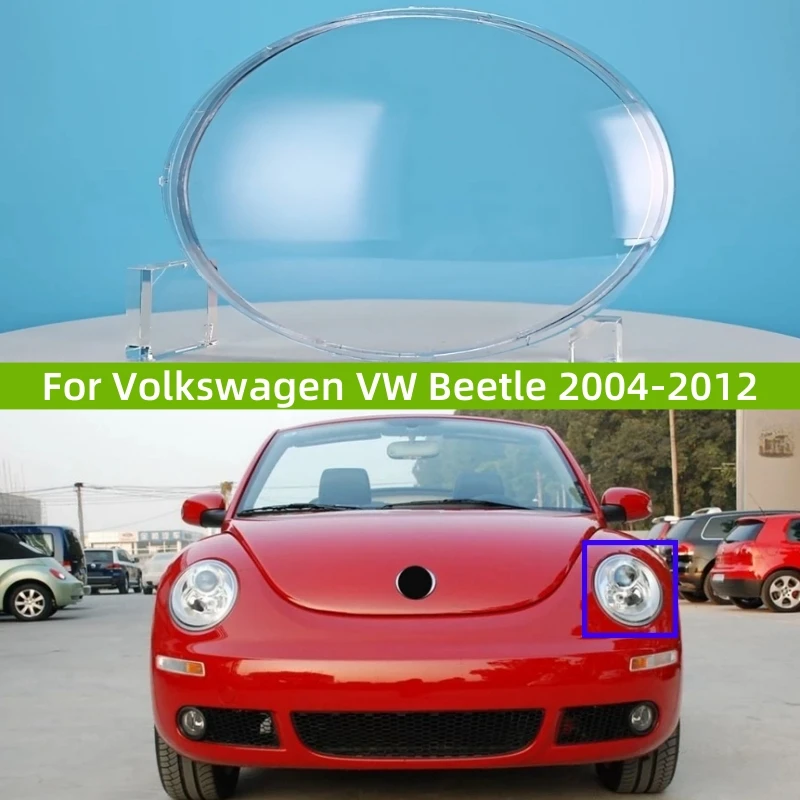 

For Volkswagen VW Beetle 2004-2012 Accessories Car Glass Headlight Replace The Original Lampshade