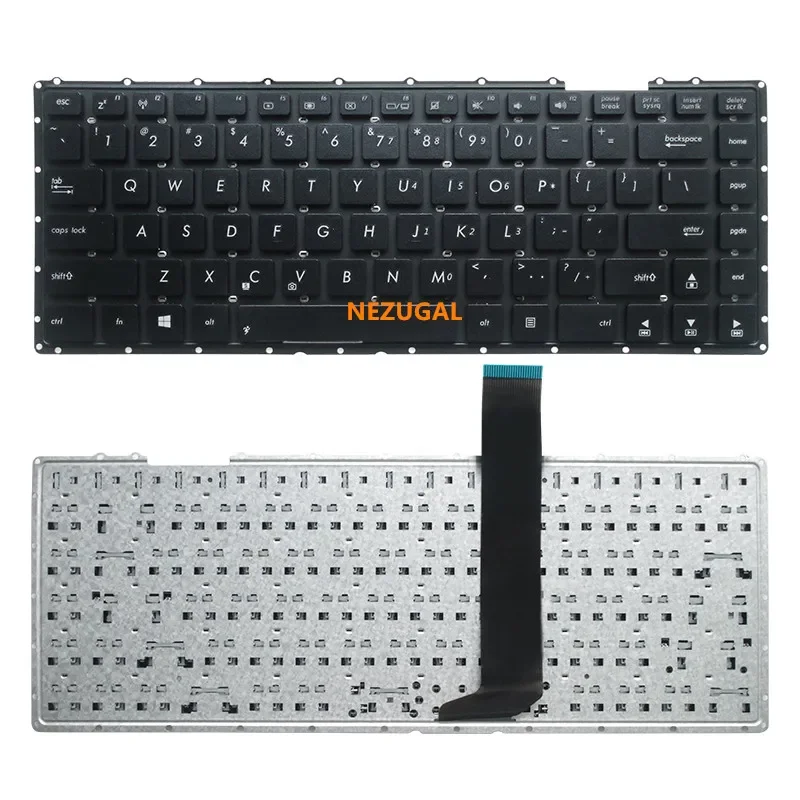 

US Keyboard for ASUS X450C X450L X450 Y481C X450V R405C X450VB K450V F451 E452CP laptop keyboard Black