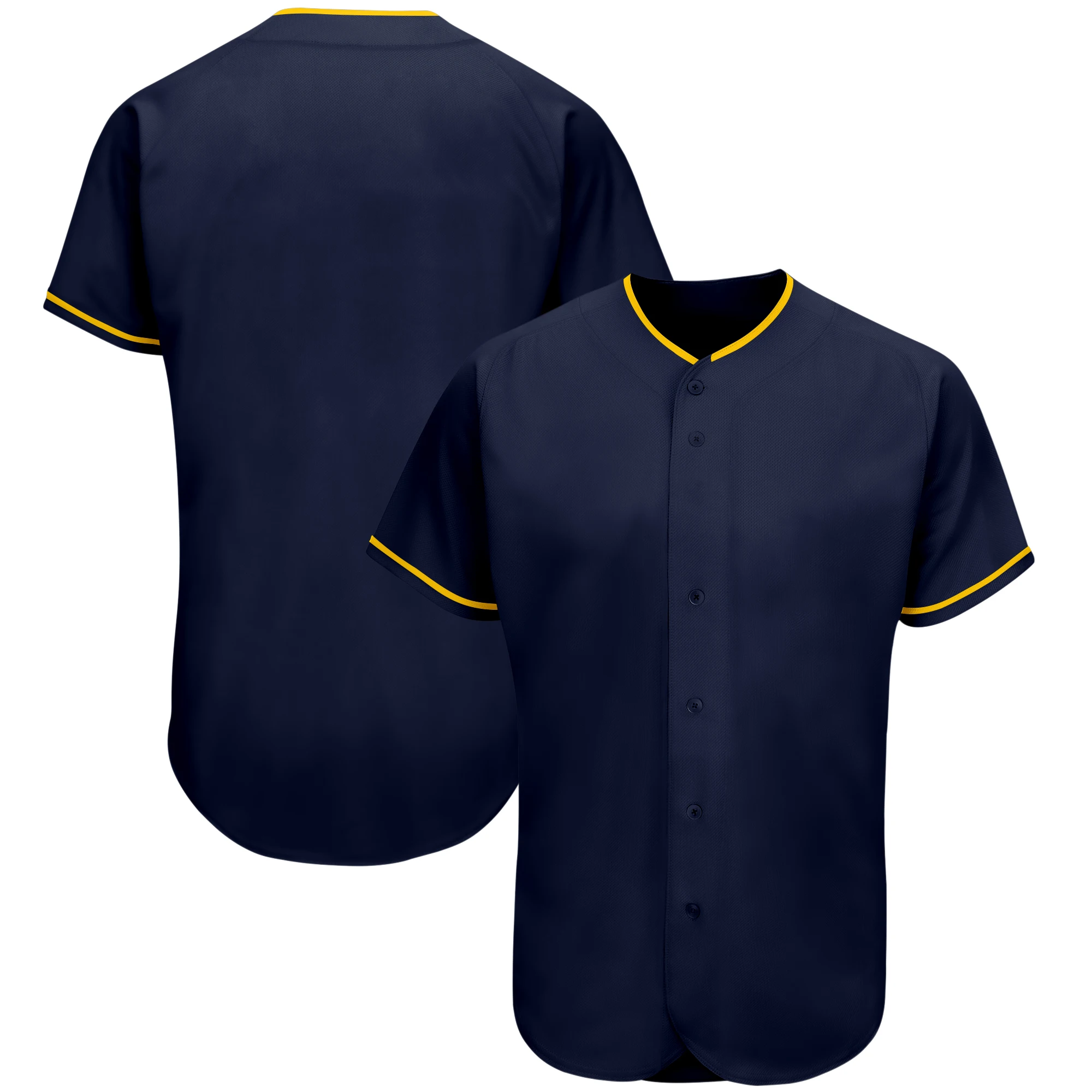 

Fashion Blank Baseball Jersey Plain Button-Down Breathable Soft Tee Shirts for Men/Kids Outdoors Game/Party Big size Any Color