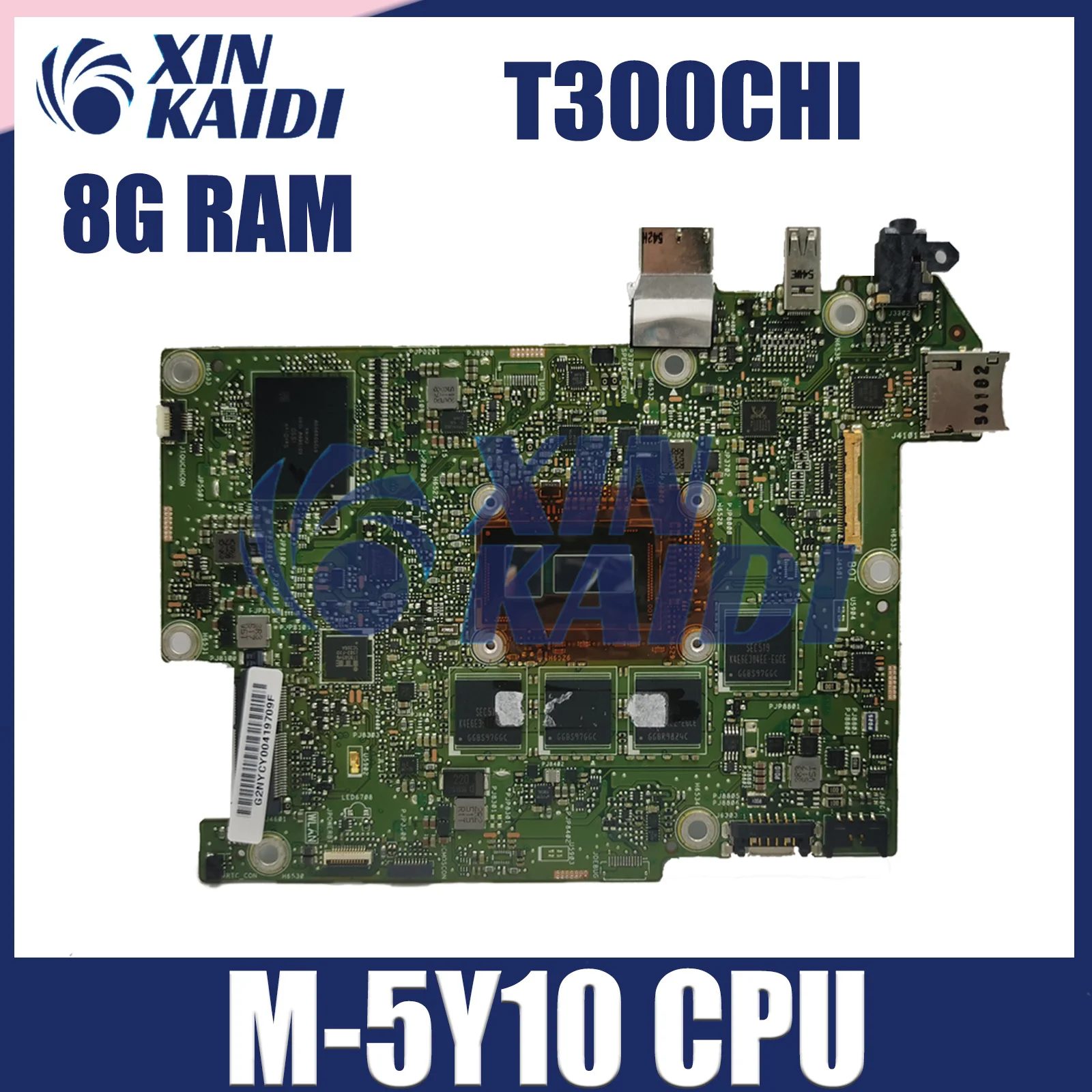 

Laptop Motherboard For ASUS Transformer Book T300CHI T300 T300C Notebook Mainboard CPU M-5Y10 8GB RAM SSD 128G Systemboard