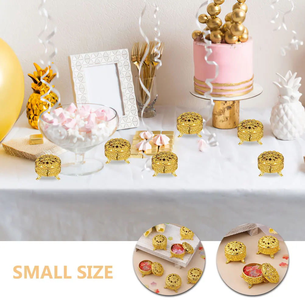 

20 Pcs Round Candy Party Favors Favor Boxes For Wedding Gift Candy Jars Wedding Favor Boxes Container Storage Jar