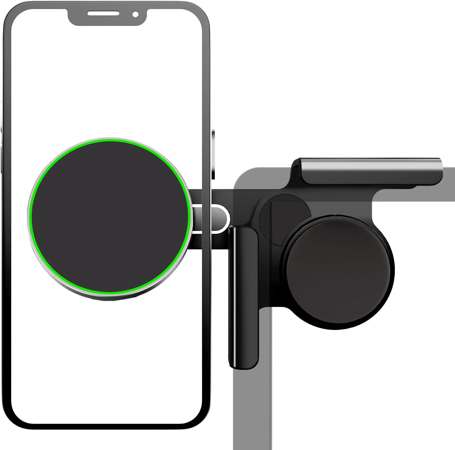 Uchwyt samochodowy na telefon TEEQ do Tesla Model 3 Y Highland, regulowany magnetyczny uchwyt na telefon, boczna rama wspierająca telefon na ekran samochodowy