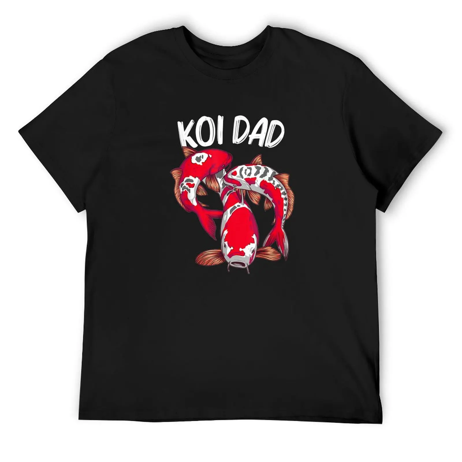 

Koi Fish Gift For Dad Men Japan Koi Carp Fishes T-Shirt man clothes customizeds baggy shirts anime tshirt men clothing