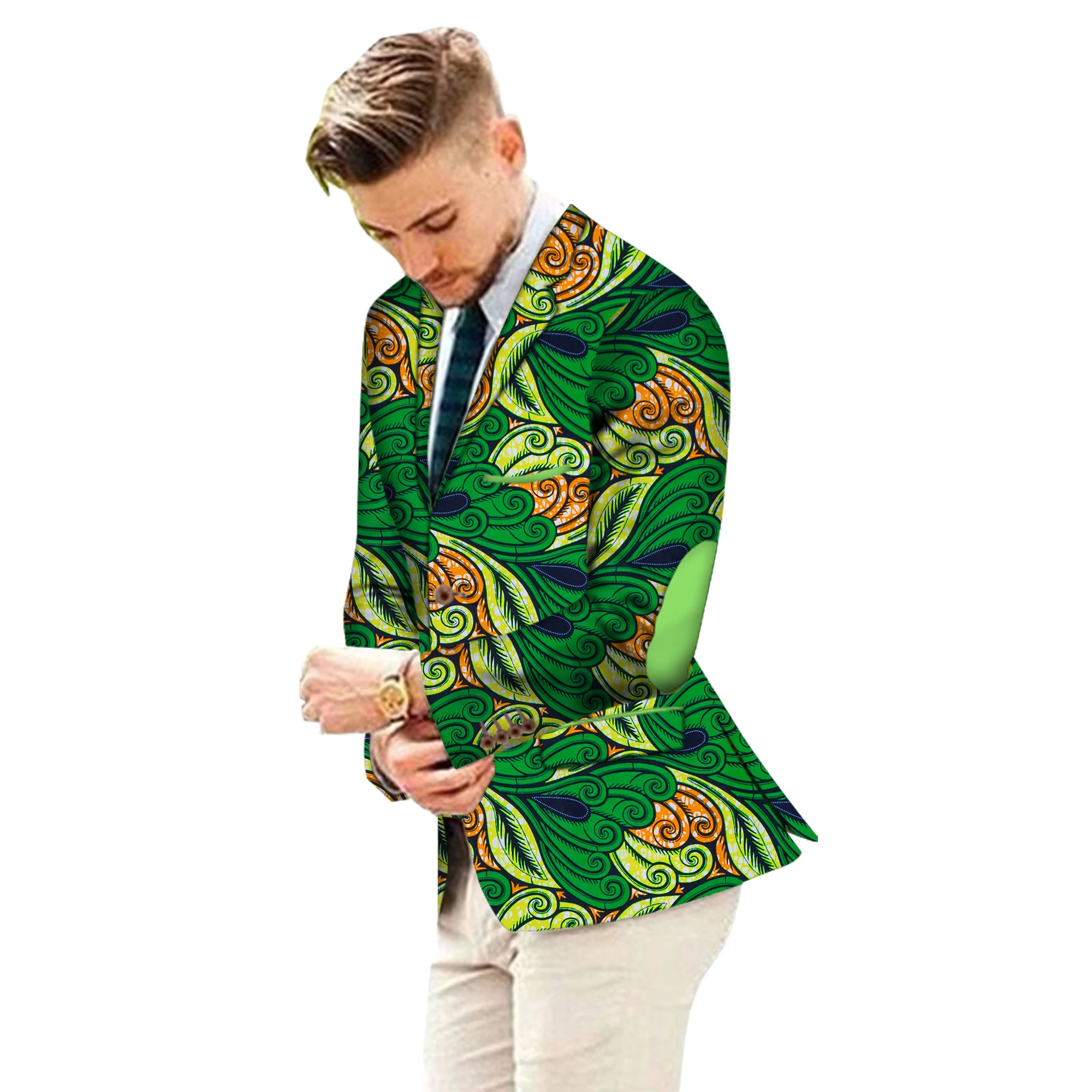Africano imprimir personalizado fantasia masculino terno jaquetas formal africano casaco de negócios dashiki áfrica festa blazer wyn664