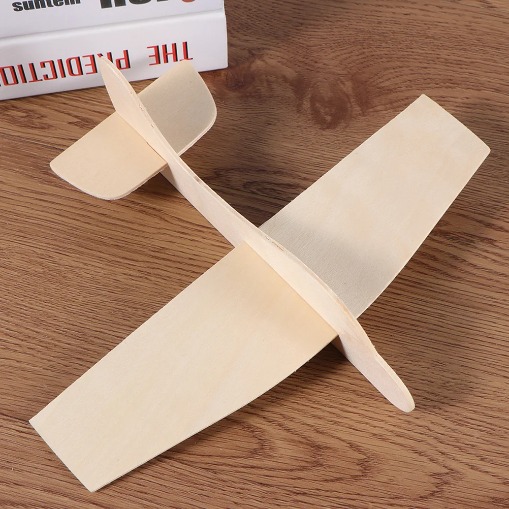 20 Pcs Blank Wood Aircraft Planes Kids Drawing Tool Unpainted Ornament Painting Model