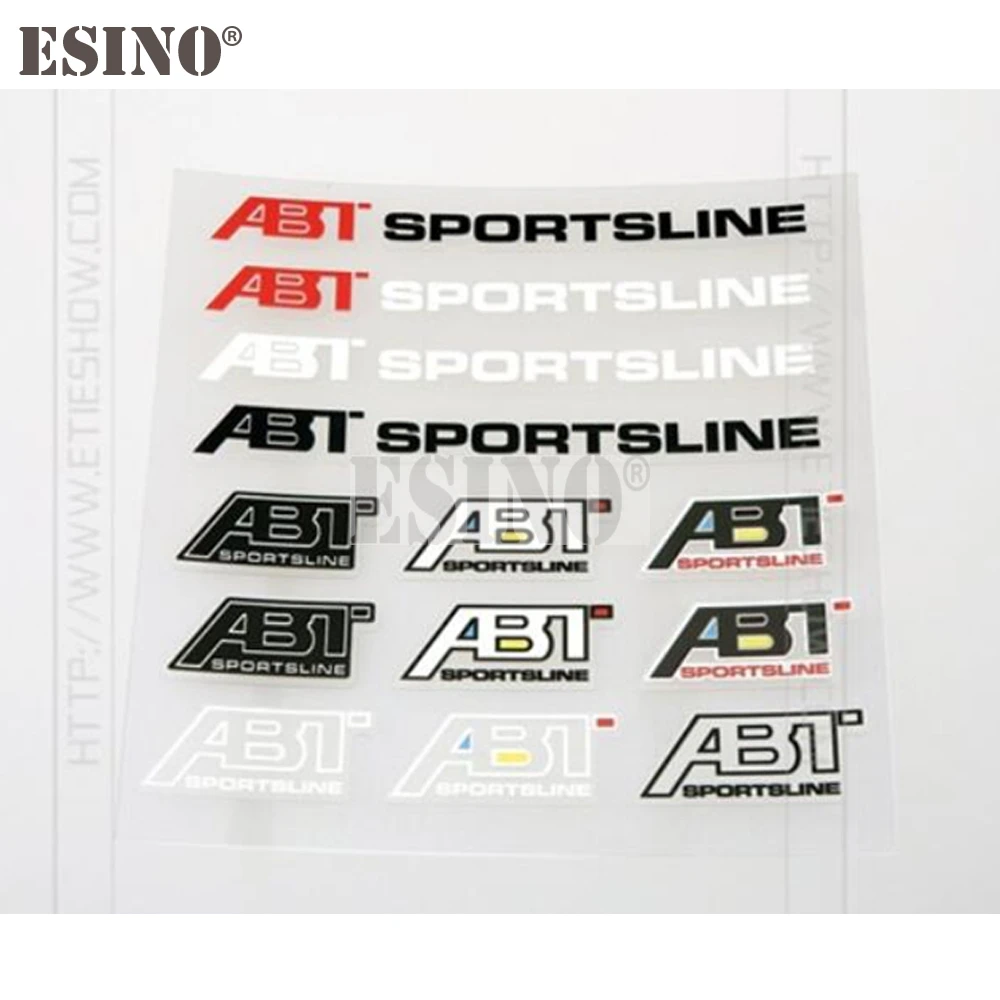 تصفيف السيارة ABT موضوع الزخرفية ملصق حائط من الفينيل مجموعة الإبداعية ملصق مجموعة لأودي ABT A1 A3 A4 A5 A6 A7 TT R8 Q3 Q5 Q7