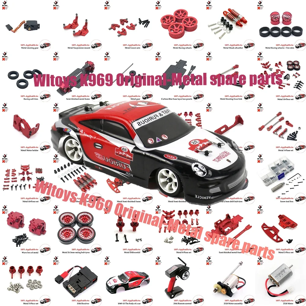 WLtoys 1/28 K969 K979 K989 K999 284131 Mini-z Mini-d Mini-q RC Car Upgrade 25mm Drift Tires, Plastic Wheels  Rc Cars for Adults