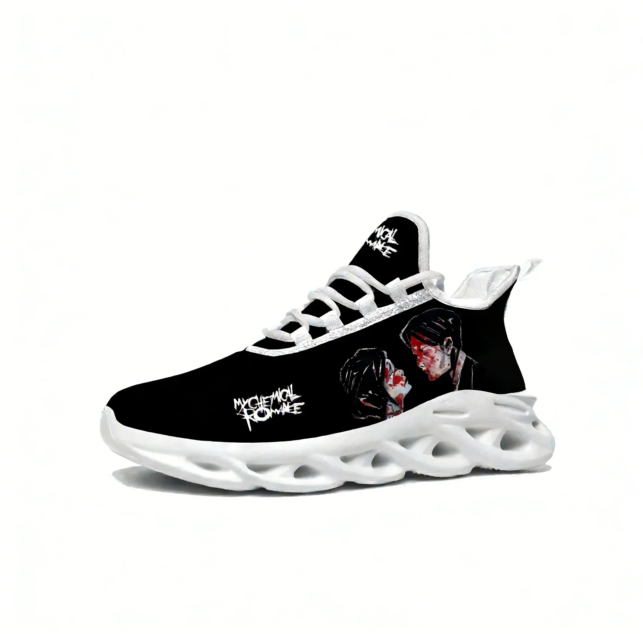 

My Chemical Romance Flat Sneaker Lace Mesh Shoes Mens Womens Sports Shoe High Quality Comfortable Sports Sneakers Custom Footwe