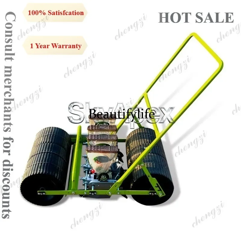 HR  Greenhouse Vegetable Seeder, Manual Push Multi-row & Single Row Precision Sowing Machine for Farm Planting