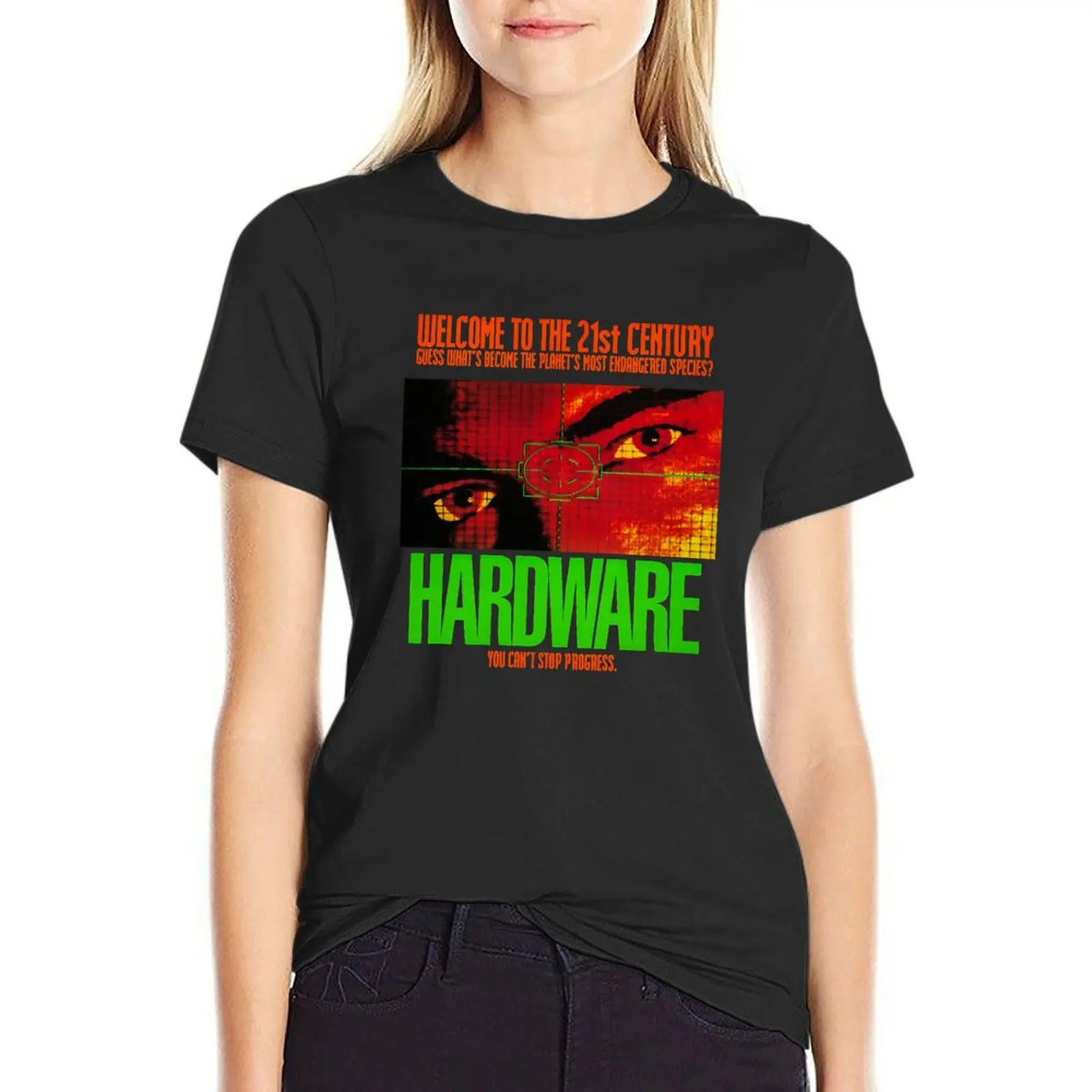 Hardware Film Poster (1990) - Sci-fi cyborg movie T-Shirt Blouse kawaii clothes fashion woman blouse 2024