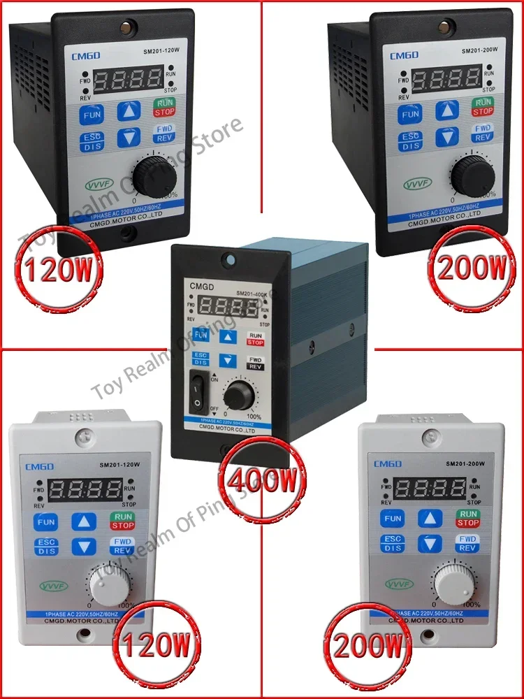 Frequency SM201-400K 400W SM201-200K 200W SM201-120W converter Motor governor controller 1PHASE AC220V 50HZ/60HZ