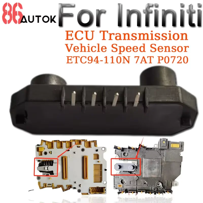 

Car Parts for Infiniti FX50 FX50S Q50 Q60 Q70 Q70L ECU Transmission Vehicle Speed Sensor ETC94-110N 7AT P0720 Accessories Parts